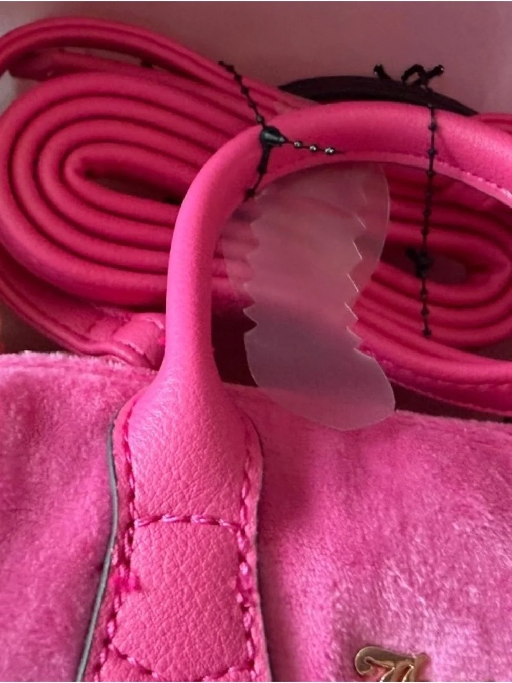 Juicy Couture Raspberry Satchel Duo with Gold Hardware -  MOMMY & ME collection